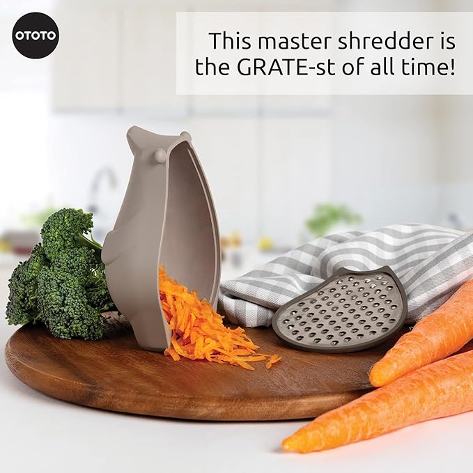 OTOTO Grater - Stainless Steel, BPA Free, Dishwasher Safe, Fun Kitchen Gadget - Image 3