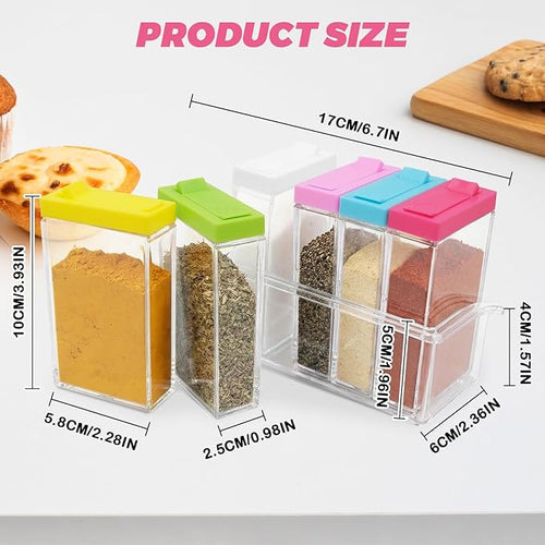6 Pcs Spice Jars, Empty Spice Containers - Image 2