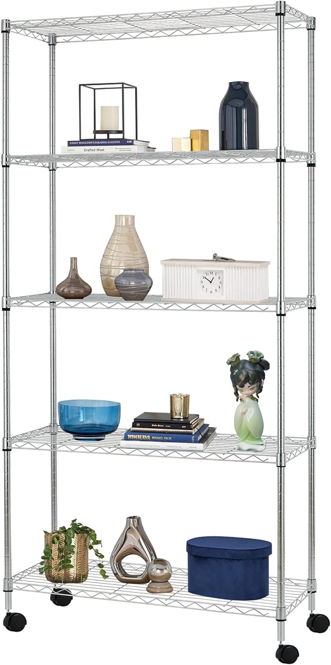 BestOffice | 5-Tier Wire Storage Shelves
