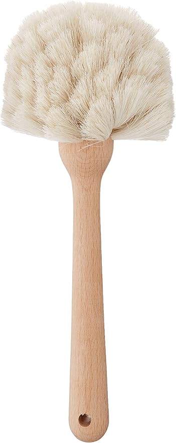 Fox Run Kitchen Brush, Natural Horsehair Fiber Dish and Glass Brush - Image 2
