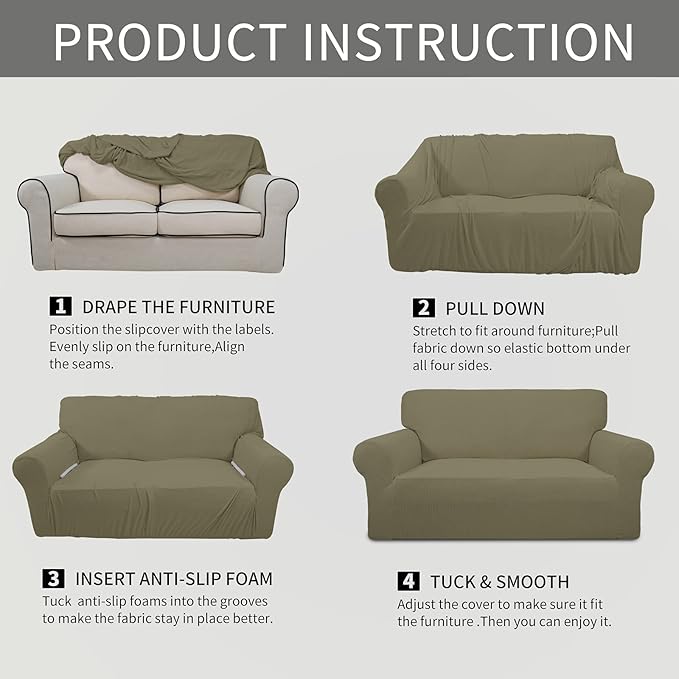 Easy-Going Stretch Chair Sofa Slipcover 1-Piece Couch Sofa Cover Furniture - Image 5