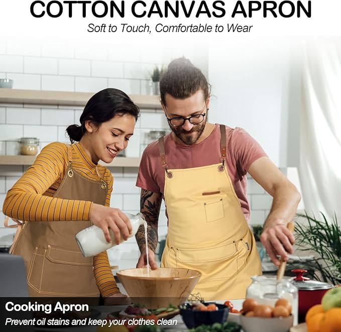 Genixart 6 Bulk Pack Chef Apron - Image 2