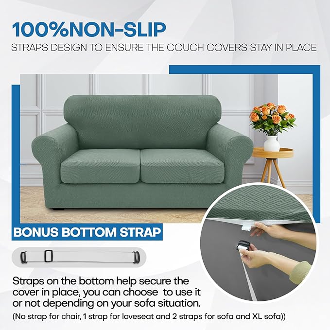 XINEAGE New 3 Pieces Couch Covers - Image 5