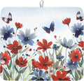 4th of July Dish Drying Mat for Kitchen Counter 16 x 18 Inch Patriotic Floral by Unknown