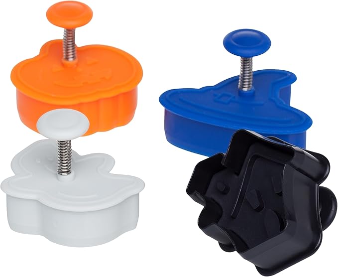 Ateco 1992 Halloween Themed Plunger Cutters, Spring-loaded Handle, Food Safe - Image 2