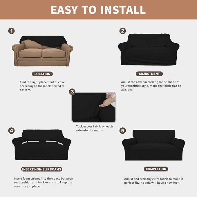 Easy-Going 100% Waterproof Chair Couch Cover, Dual Waterproof Sofa Cover - Image 5