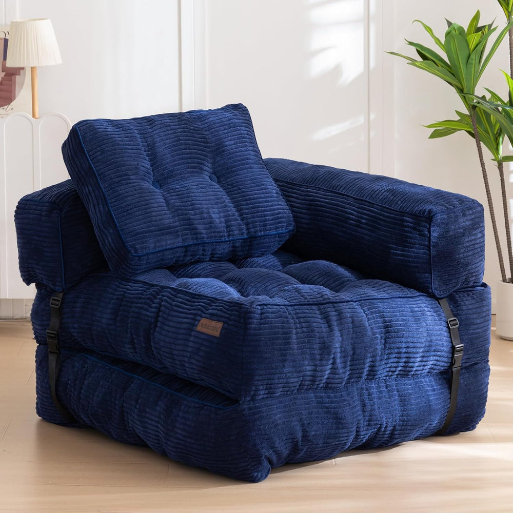 MAXYOYO Folding Sofa Bed, Convertible Chair Bed with Pillow