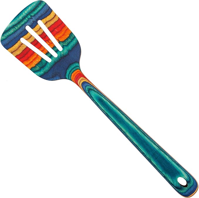 Totally Bamboo Baltique Montego Bay Collection 12-1/2" Wooden Slotted Spatula by TotallyBamboo