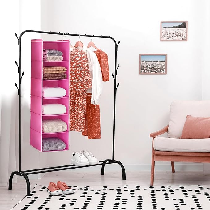 MAX Houser 6-Shelf Hanging Closet Organizer, Hanging Storage Shelves - Image 9