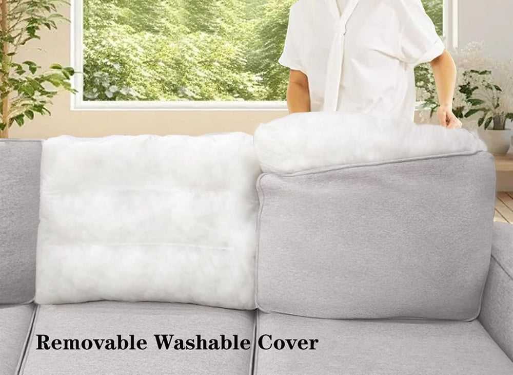 Legend Vansen Oversized Modular Sectional Sofa,U/L‑Shaped Reversible Couch wi...