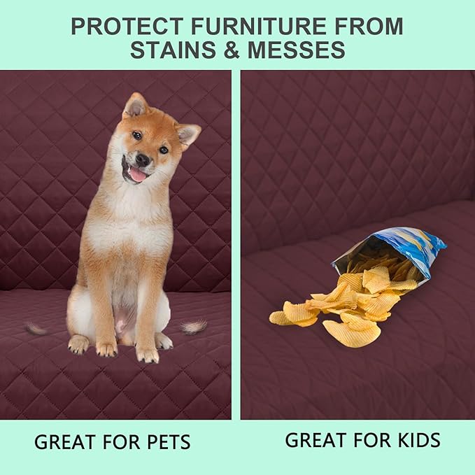Reversible Loveseat Sofa Covers Couch Cover Furniture Protector - Image 5