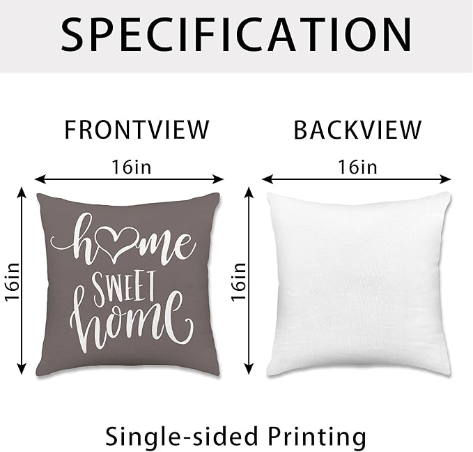 Hexagram Geometric Grey Pillow Covers 16x16 Set of 4, Decorative Outdoor Boho - Image 4