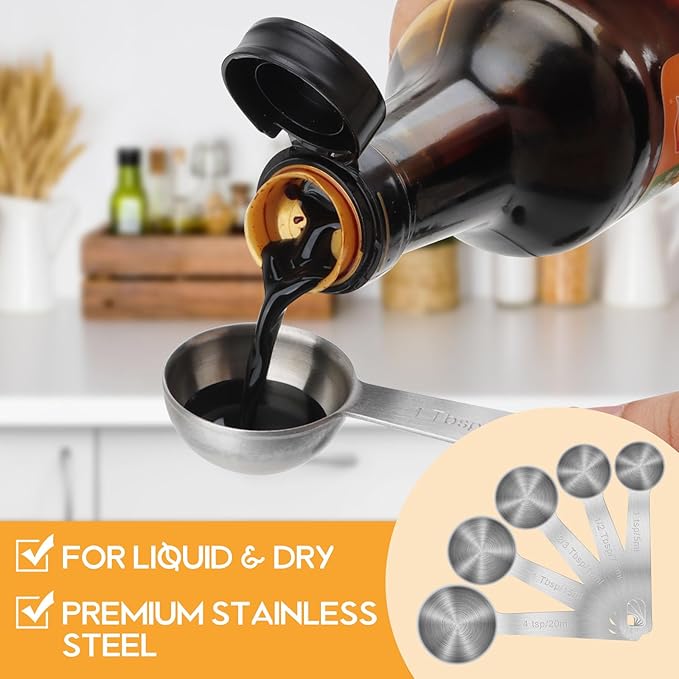 2 Teaspoon Stainless Steel Single Measuring Spoon - Image 2