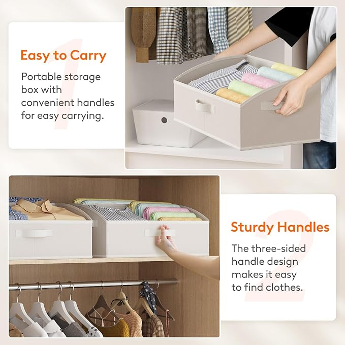 Lifewit Trapezoid Closet Storage Bins