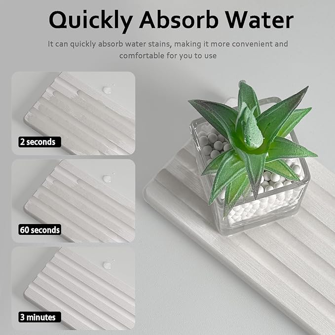 Diatomite Soap Dish, Water Absorbing Stone Tray, Kitchen Sink Organizer - Image 6