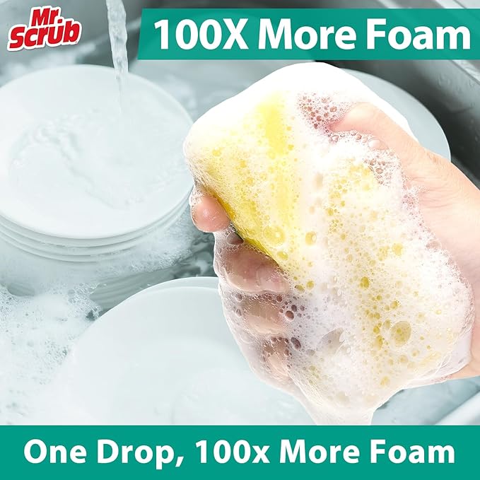 Mr. Scrub Sponges Kitchen Scrub Dish Sponge Scouring Pad, 12 Pack Cleaning - Image 3