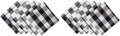 DII Buffalo Check Collection, Classic Farmhouse Napkin Set, 20x20, Black & White, 6 Piece (Pack of 2)