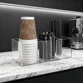 Acrylic Cup Holder for Countertop, 3 Slots Acrylic Coffee Bar Accessories and by ClarityCraze