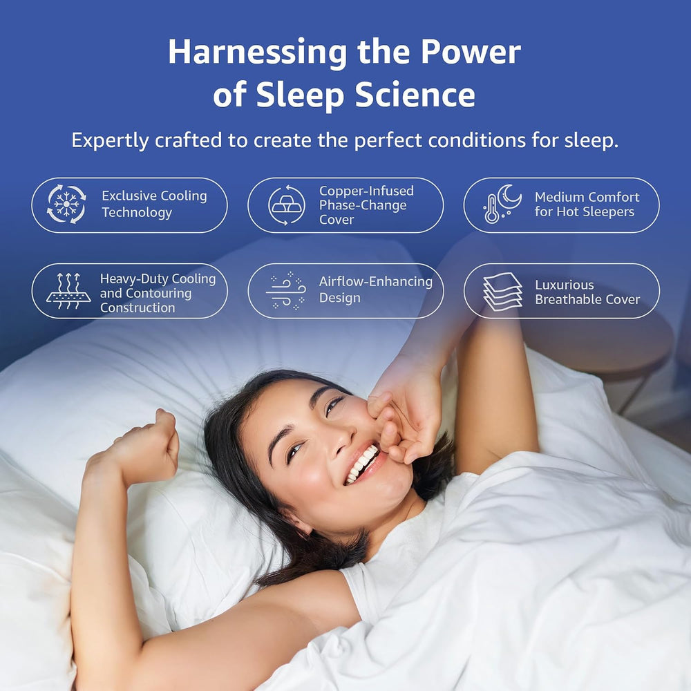 Copper Smart Cooling Hybrid Mattress, Cal King 14 Inch, Medium