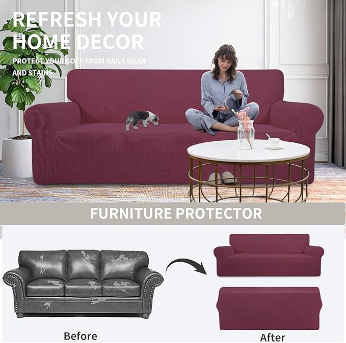 Easy-Going Stretch Chair Sofa Slipcover 1-Piece Couch Sofa Cover Furniture - Image 4
