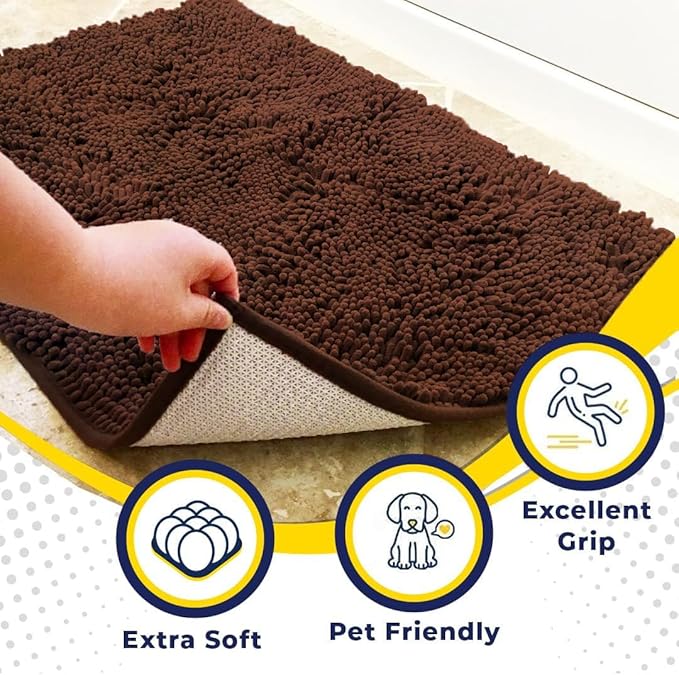 Muddy Mat® | Super Absorbent Door Mat Indoor, Microfiber Quick Dry Chenille - Image 2