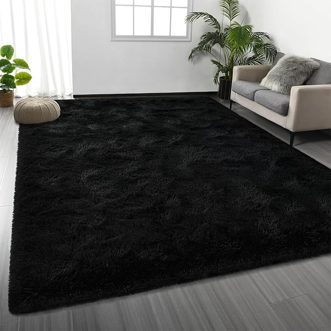 Deerhoo Large Shag Area Rugs 6 x 9, Plush Fuzzy Rugs by Deerhoo