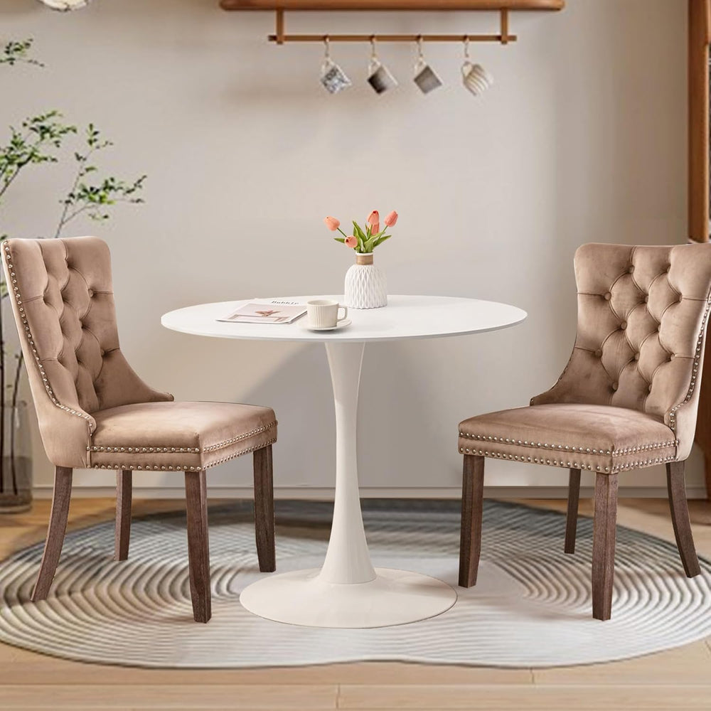 SoarFlash Kitchen Table and Chairs for 2, 31.5" Dining Table Set for 2 w...