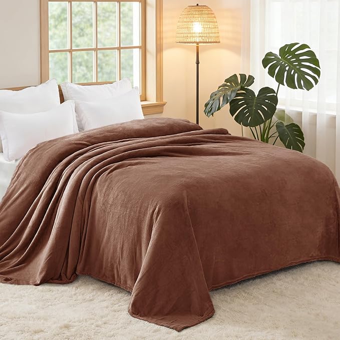 Exclusivo Mezcla Twin Size Flannel Fleece Velvet Plush Bed Blanket as Bedspread - Image 4