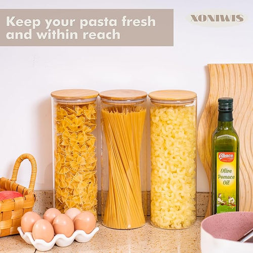 70oz 3PCS Round Spaghetti Pasta Storage Containers - Image 2