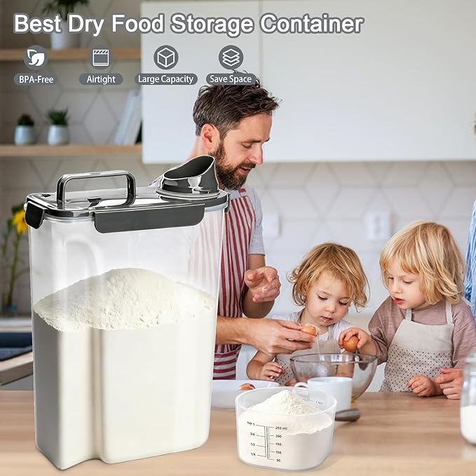 Komzon Rice Storage Containers, Rice dispenser - Image 6