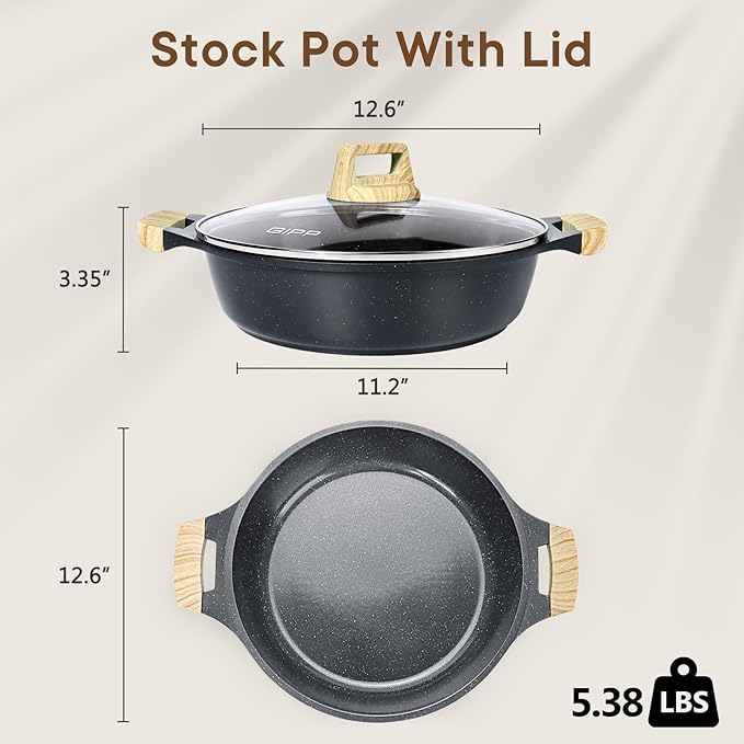 GiPP 6QT Nonstick Stock Pot - Image 2