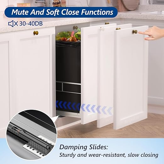 Insputer Pull Out Trash Can Under Cabinet