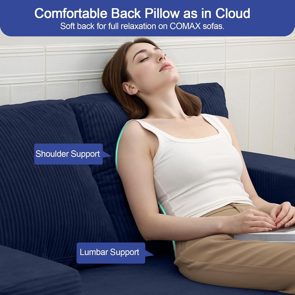 COMAX Futon Sofa Bed, Convertible Sofa Bed, Folding Boneless Couches