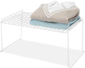 Whitmor Medium 1 Tier Stacking Helper Shelf, Durable Plastic, Wire Shelf by Whitmor