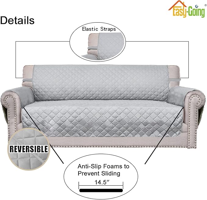 Easy-Going Reversible Oversized Couch Cover - Image 3