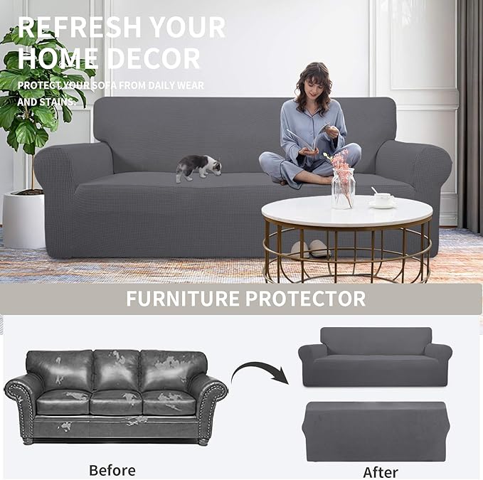 Easy-Going Stretch Oversized Sofa Slipcover 1-Piece Sofa Cover Furniture - Image 4