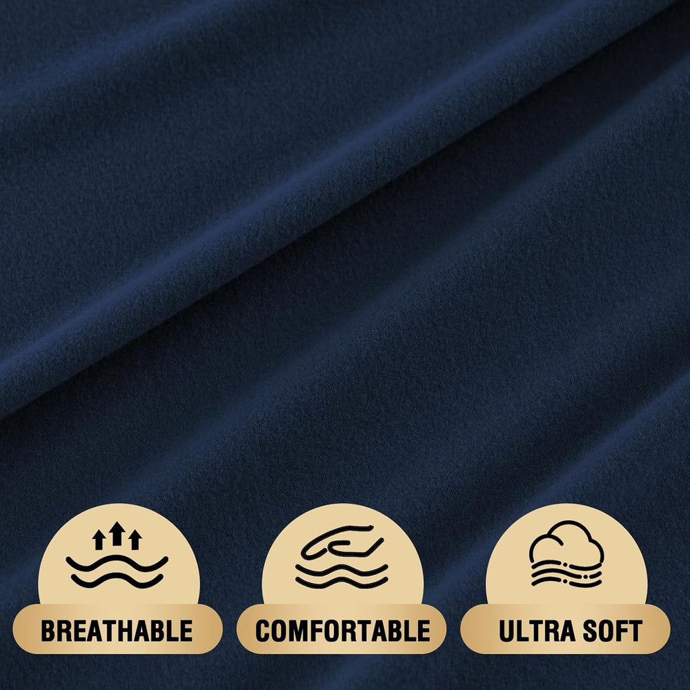 Futon Mattress Cover for Traditional Japanese Futon,Twin, Navy