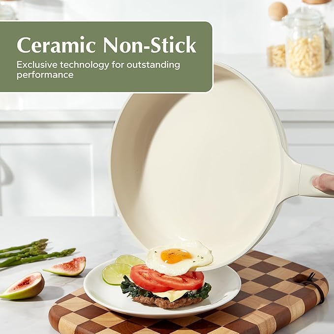 Redchef Ceramic Pan Nonstick, Nonstick Frying Pan, Large Fry Pans, PFAS & - Image 3