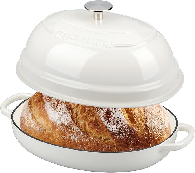 EDGING CASTING Enameled Oval Cast Iron Dutch Oven Pot