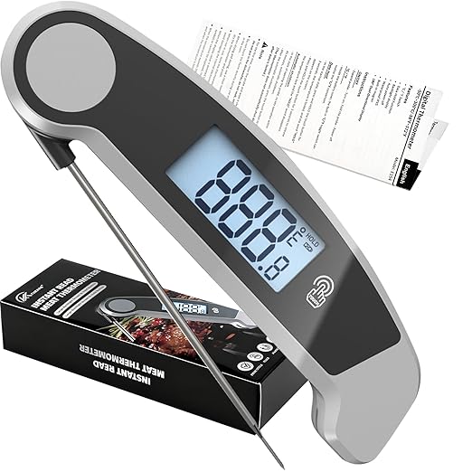 Meat Thermometer Digital Waterproof Instant Read Thermometer by CloudHand