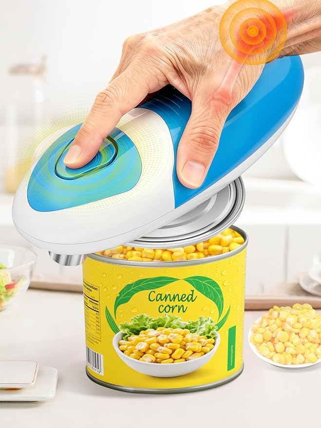 Seniors Arthritis Electric Can Opener: Battery Operated, Hands free, One Touch by Befumly