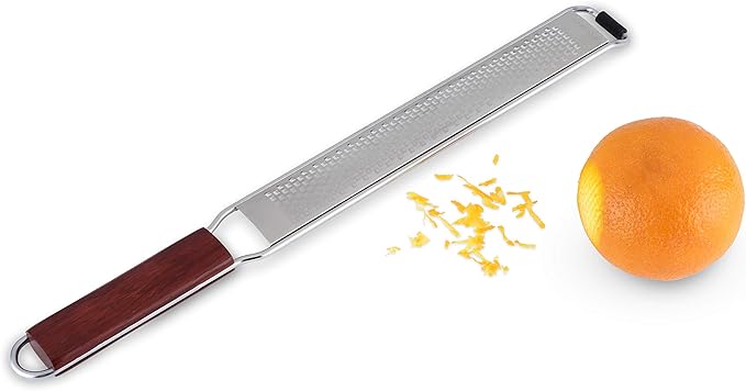 Viski Citrus and Cheese Grater, Stainless Steel Rasp Grater Zester by VISKI