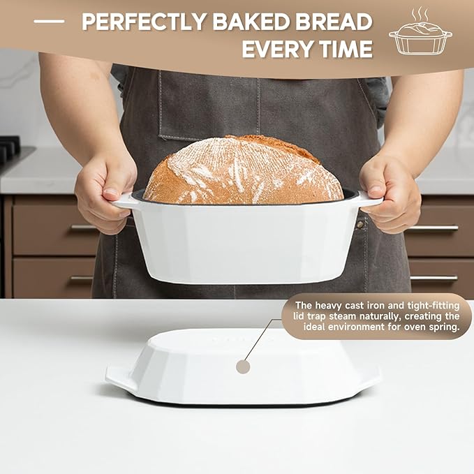 Enameled Cast Iron Sourdough Bread Oven – Dutch Oven - Image 6