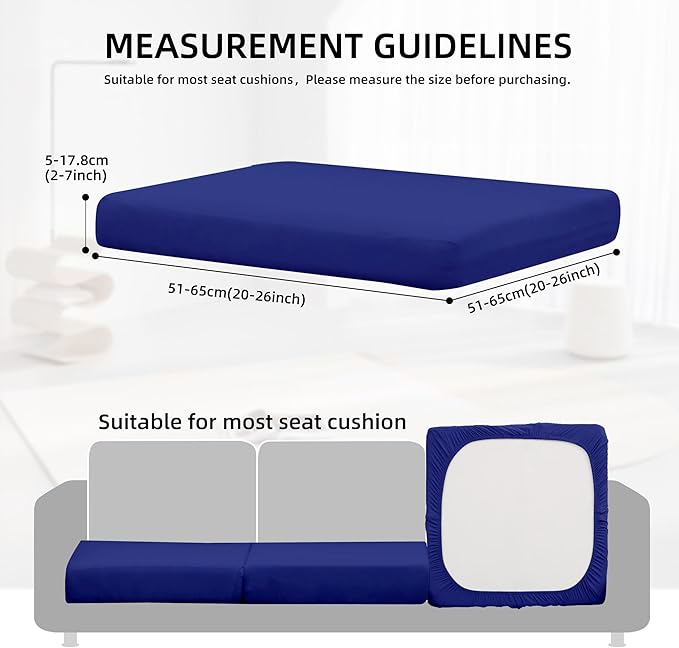 12Pcs Outdoor Cushion Covers, Patio Cushion Covers, Stretch Elastic Slipcovers - Image 2