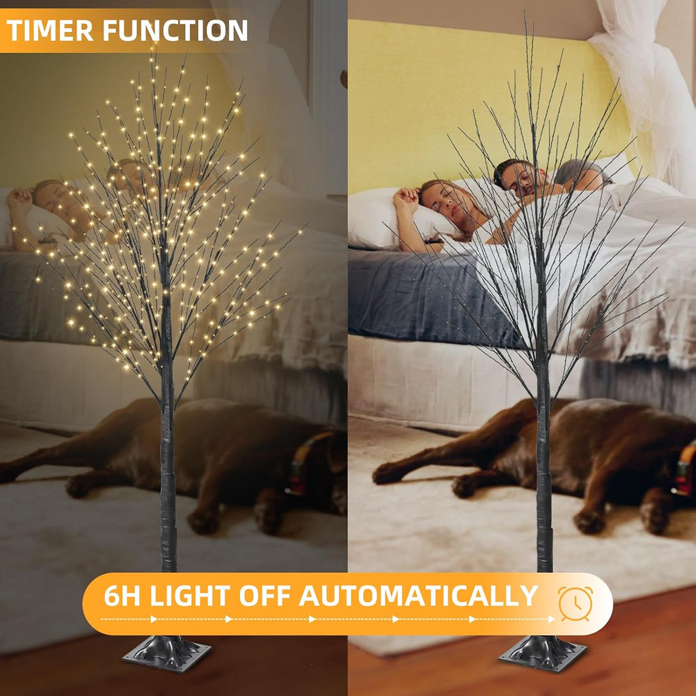 6FT Halloween Tree, 500 LED Lighted Twig Tree