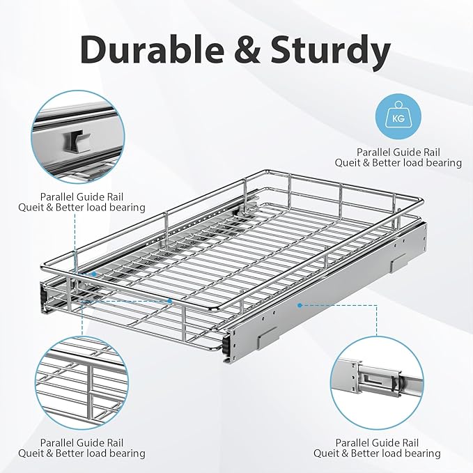 ZOINLIY Pull Out Cabinet Organizer, Versatile Slide Out Kitchen Organizers and - Image 3