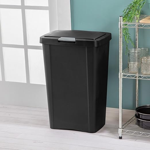 Sterilite 13 Gallon TouchTop Narrow Plastic Wastebasket - Image 5