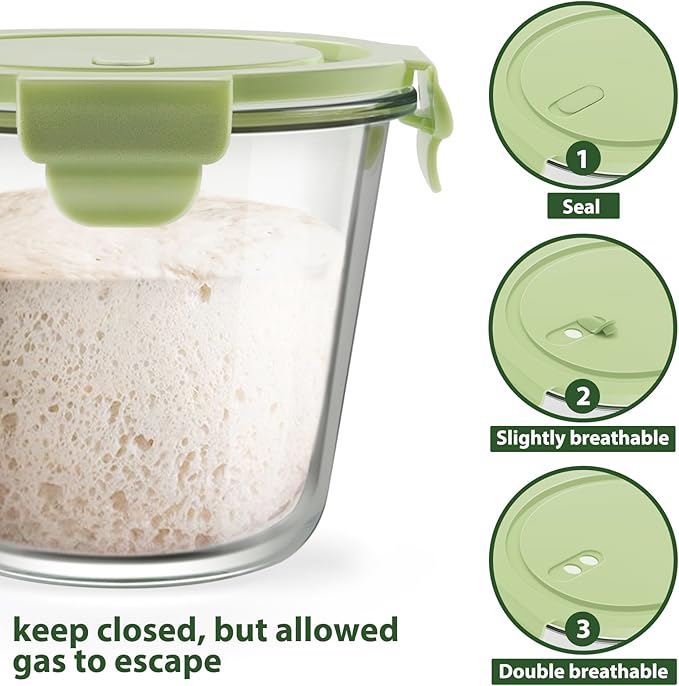 Freshmage 23oz Glass Meal Prep Containers - Image 3