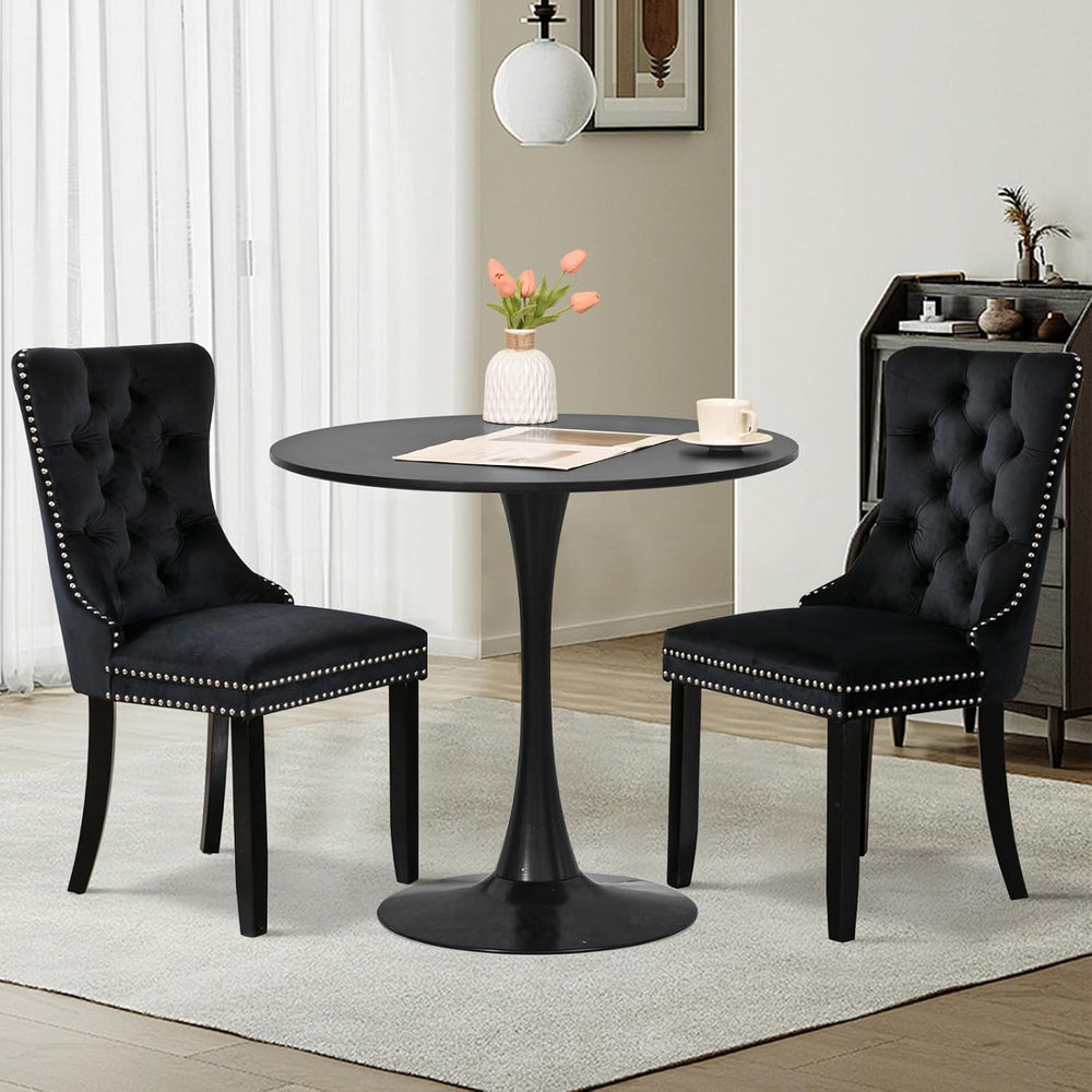SoarFlash Kitchen Table and Chairs for 2, 31.5" Dining Table Set for 2 w...