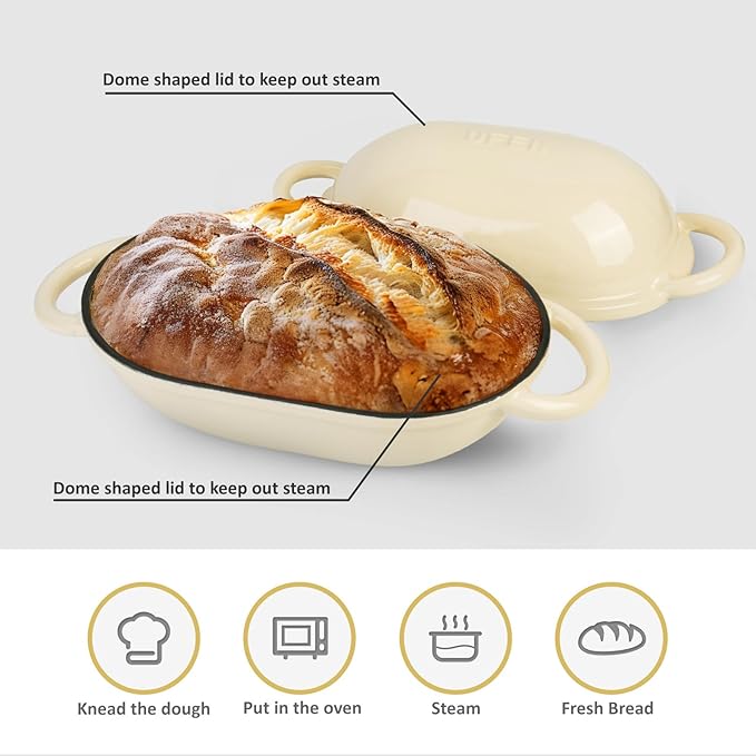 Dutch Oven for Bread Baking – Premium Cast Iron Pot